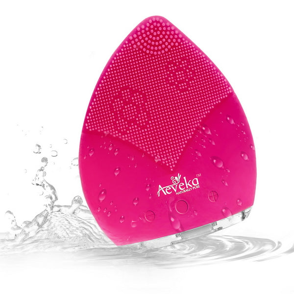 Silicone Face Cleansing Brush Hot Pink - Aeveka